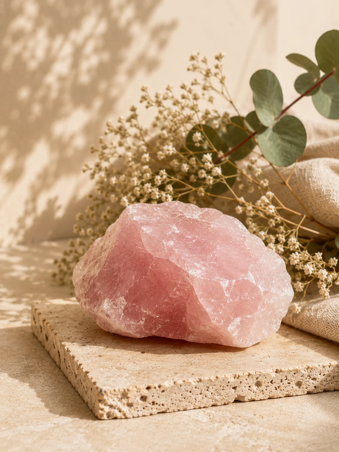 Rose Quartz raw crystal